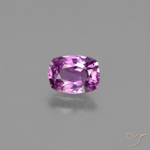 Saphir violet en vrac de 1,04 ct, taille coussin de 6,7 x 5 mm de Tanzanie, Photo A
