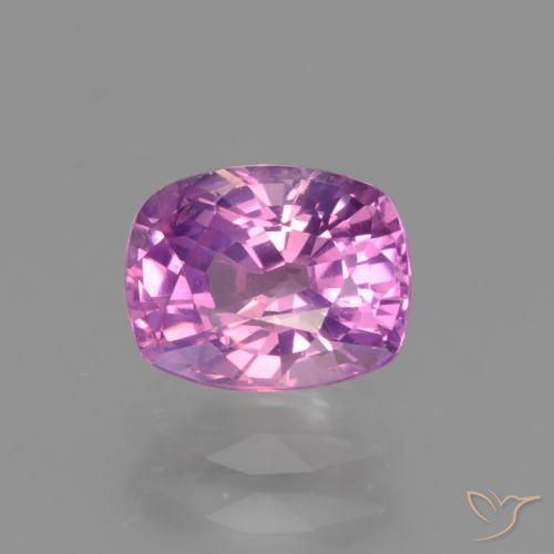 Zaffiro viola da 1,42 ct, taglio a cuscino da 6,9 x 5,5 mm proveniente dalla Tanzania, Photo A