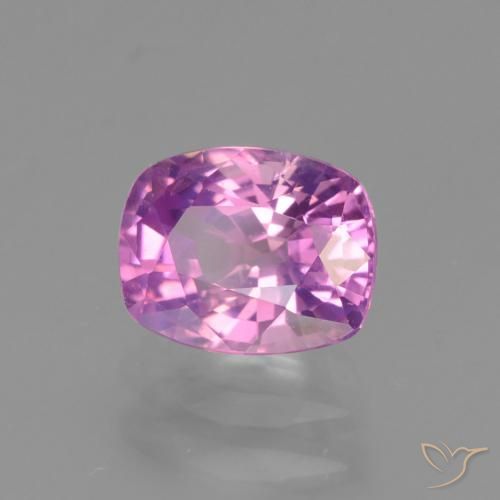 1.42 ct Purple Sapphire Stone, Natural Sapphire in Cushion-Cut Shape for Sale