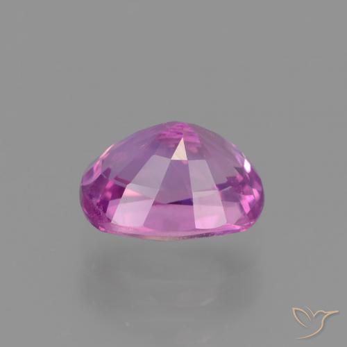 Sapphire Gemstone in 6.9 x 5.5 mm Size for Sale, Sapphire Stone in Pinkish Purple Color