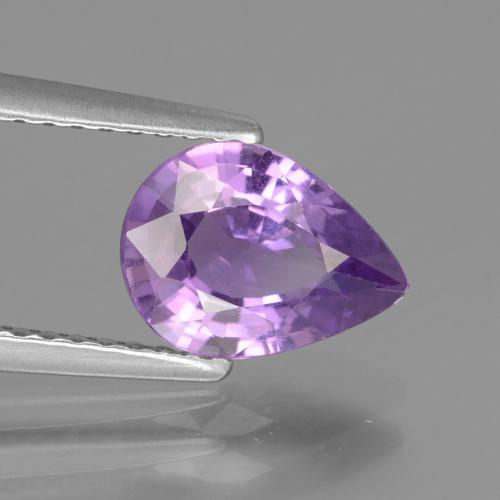 1.57 ct Violet Sapphire Stone, Natural Sapphire in Pear Facet Shape for Sale