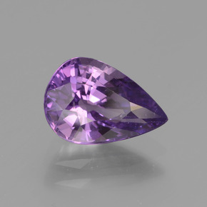 1.84 ct Violet Sapphire Stone, Natural Sapphire in Pear Facet Shape for Sale