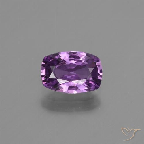 Saphir violet en vrac de 1,12 ct, taille coussin de 7,4 x 5,1 mm de Tanzanie, Photo A