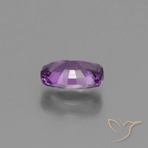 Sapphire Gemstone in 7.4 x 5.1 mm Size for Sale, Sapphire Stone in Deep Violet Color