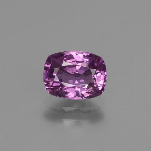 Saphir Violet Coussin 7,3 x 5,6mm de Tanzanie, poids de 1,36 ct, pierre gemme naturelle Non traité de pureté VS, 1 pièce de saphir cushion-cut, couleur : Pourpre électrique, dureté de Mohs de 9 convient aux bijoux de tous les jours, pierre de sagesse, Symbolise l'abondance et la prospérité, Photo A