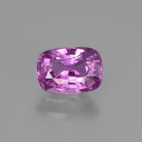 Pourpre électrique Saphir gemme - 1.3ct Coussin-coupe (ID: 447773)