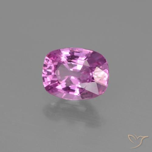 1.03 ct Purple Sapphire Stone, Natural Sapphire in Cushion-Cut Shape for Sale