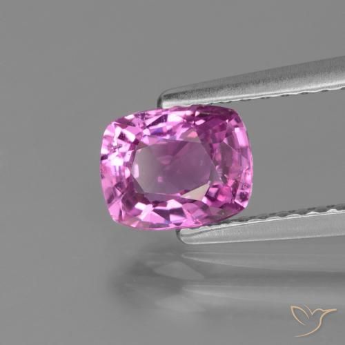 1.22 ct Purple Sapphire Stone, Natural Sapphire in Cushion-Cut Shape for Sale