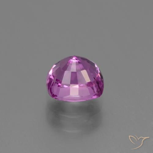 Sapphire Gemstone in 5.7 x 5.1 mm Size for Sale, Sapphire Stone in Pinkish Purple Color