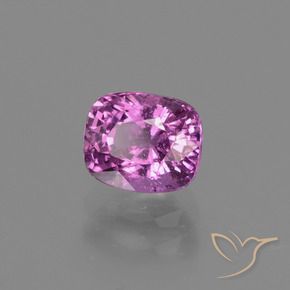 1.22 ct Purple Sapphire Stone, Natural Sapphire in Cushion-Cut Shape for Sale
