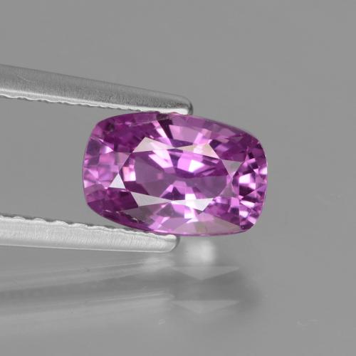Púrpura intenso Zafiro Gema - 1.4ct Corte en Forma Cojín (ID: 447800)