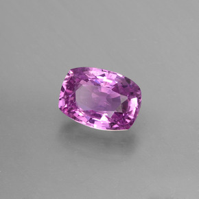 1.23 ct Purple Sapphire Stone, Natural Sapphire in Cushion-Cut Shape for Sale