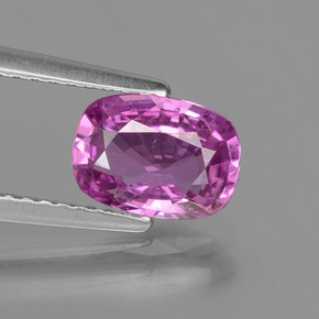 Púrpura medio Zafiro Gema - 1.5ct Corte en Forma Cojín (ID: 447842)