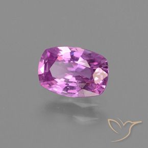 1.10 ct Purple Sapphire Stone, Natural Sapphire in Cushion-Cut Shape for Sale