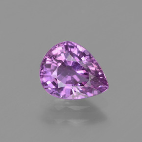 1.42 ct Violet Sapphire Gemstone, Sapphire Gem in Pear Facet Shape for Sale.