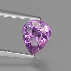 1.42 ct Violet Sapphire Stone, Natural Sapphire in Pear Facet Shape for Sale