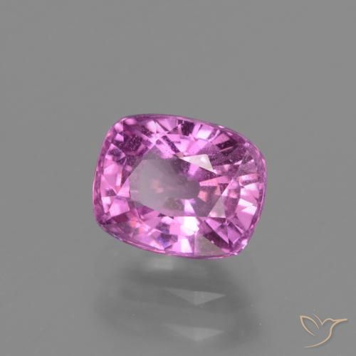 1.54 ct Purple Sapphire Stone, Natural Sapphire in Cushion-Cut Shape for Sale