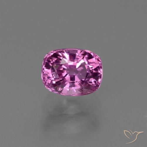 Saphir violet en vrac de 1,4 ct, taille coussin de 6,7 x 5,2 mm de Tanzanie, Photo A