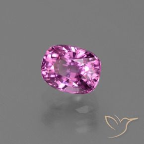 1.40 ct Purple Sapphire Stone, Natural Sapphire in Cushion-Cut Shape for Sale
