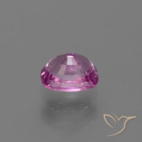 Sapphire Gemstone in 6.7 x 5.2 mm Size for Sale, Sapphire Stone in Pinkish Purple Color