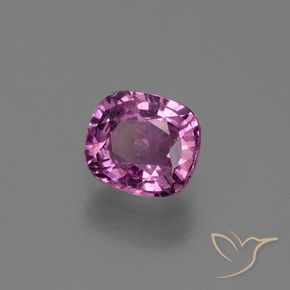 1.19 ct Purple Sapphire Stone, Natural Sapphire in Cushion-Cut Shape for Sale
