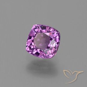 1.44 ct Purple Sapphire Stone, Natural Sapphire in Cushion-Cut Shape for Sale