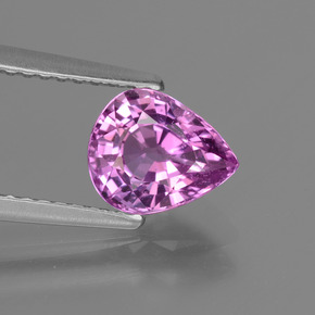 Electric Purple Sapphire Gem - 1.7ct Pear Facet (ID: 448515)