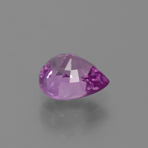Sapphire Gemstone in 7.7 x 6.4 mm Size for Sale, Sapphire Stone in Electric Purple Color