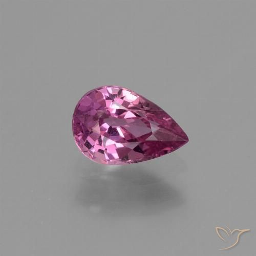 Zaffiro viola da 1,07 ct, taglio a pera da 7,5 x 5 mm proveniente dalla Tanzania, Photo A