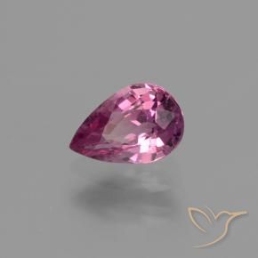 1.07 ct Purple Sapphire Stone, Natural Sapphire in Pear Facet Shape for Sale