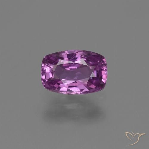 Saphir violet en vrac de 1,14 ct, taille coussin de 7,1 x 4,8 mm de Tanzanie, Photo A