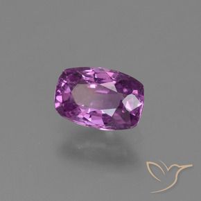 1.14 ct Purple Sapphire Stone, Natural Sapphire in Cushion-Cut Shape for Sale