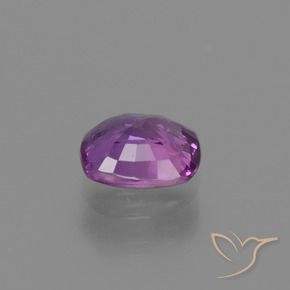 Sapphire Gemstone in 6.8 x 5.7 mm Size for Sale, Sapphire Stone in Intense Purple Color
