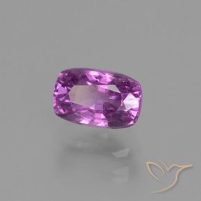 1.41 ct Purple Sapphire Stone, Natural Sapphire in Cushion-Cut Shape for Sale