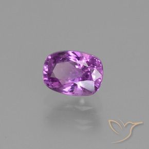 1.16 ct Purple Sapphire Stone, Natural Sapphire in Cushion-Cut Shape for Sale