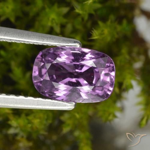 1.42ct Natural Medium Purple Sapphire, Cushion, VS