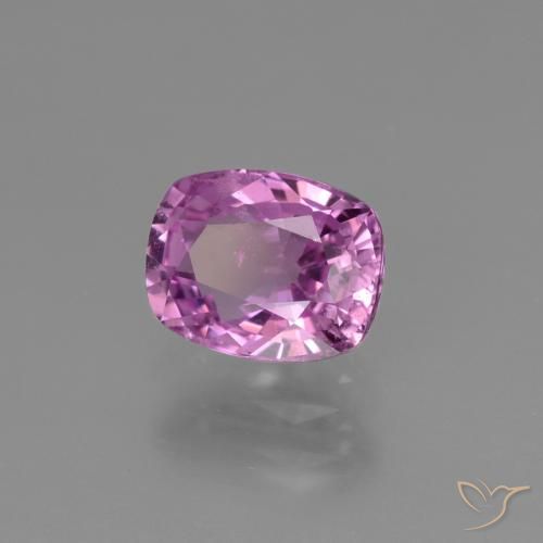 1.47 ct Purple Sapphire Stone, Natural Sapphire in Cushion-Cut Shape for Sale