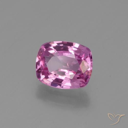 1.28 ct Purple Sapphire Stone, Natural Sapphire in Cushion-Cut Shape for Sale