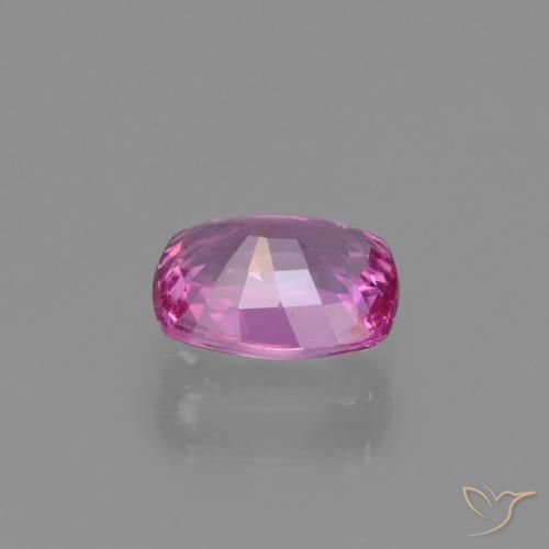 Sapphire Gemstone in 6.9 x 5.7 mm Size for Sale, Sapphire Stone in Bright Pinkish Purple Color