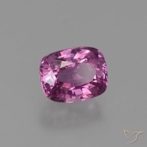 1.22 ct Purple Sapphire Stone, Natural Sapphire in Cushion-Cut Shape for Sale