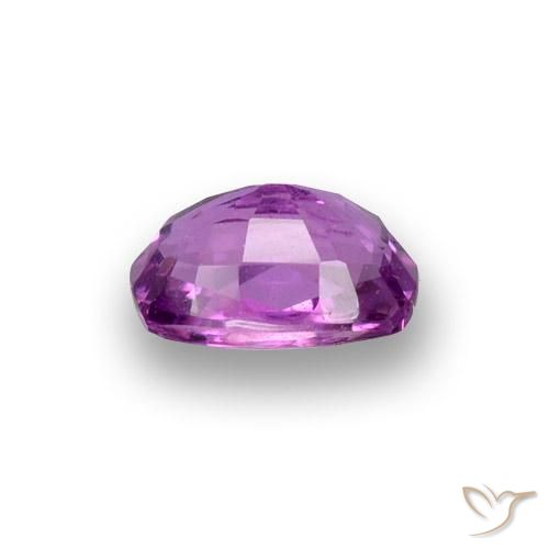Sapphire Gemstone in 6.3 x 4.2 mm Size for Sale, Sapphire Stone in Medium-Dark Purple Color
