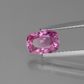 1.22 ct Pink Sapphire Stone, Natural Sapphire in Cushion-Cut Shape for Sale