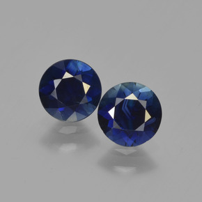 Deep Blue Sapphire Gem - 0.7ct Diamond-Cut (ID: 449649)