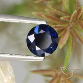 0.62 ct Blue Sapphire Stone, Natural Sapphire in Diamond-Cut Shape for Sale