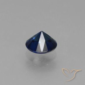 Sapphire Gemstone in 5.5 mm (calibrated) Size for Sale, Sapphire Stone in Navy Blue Color