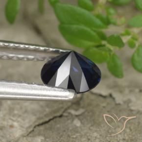 Sapphire Gemstone in 5 mm (calibrated) Size for Sale, Sapphire Stone in Dark Blue Color