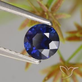 0.66 ct Blue Sapphire Stone, Natural Sapphire in Diamond-Cut Shape for Sale