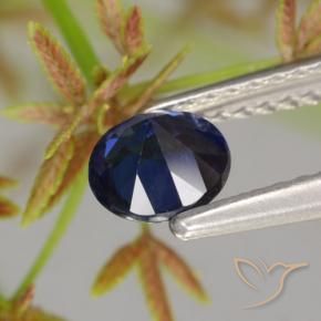 Sapphire Gemstone in 5 mm (calibrated) Size for Sale, Sapphire Stone in Dark Blue Color