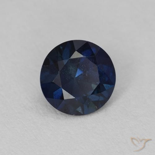 0.62 ct Blue Sapphire Stone, Natural Sapphire in Diamond-Cut Shape for Sale