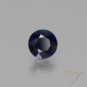 0.73 ct Blue Sapphire Stone, Natural Sapphire in Diamond-Cut Shape for Sale